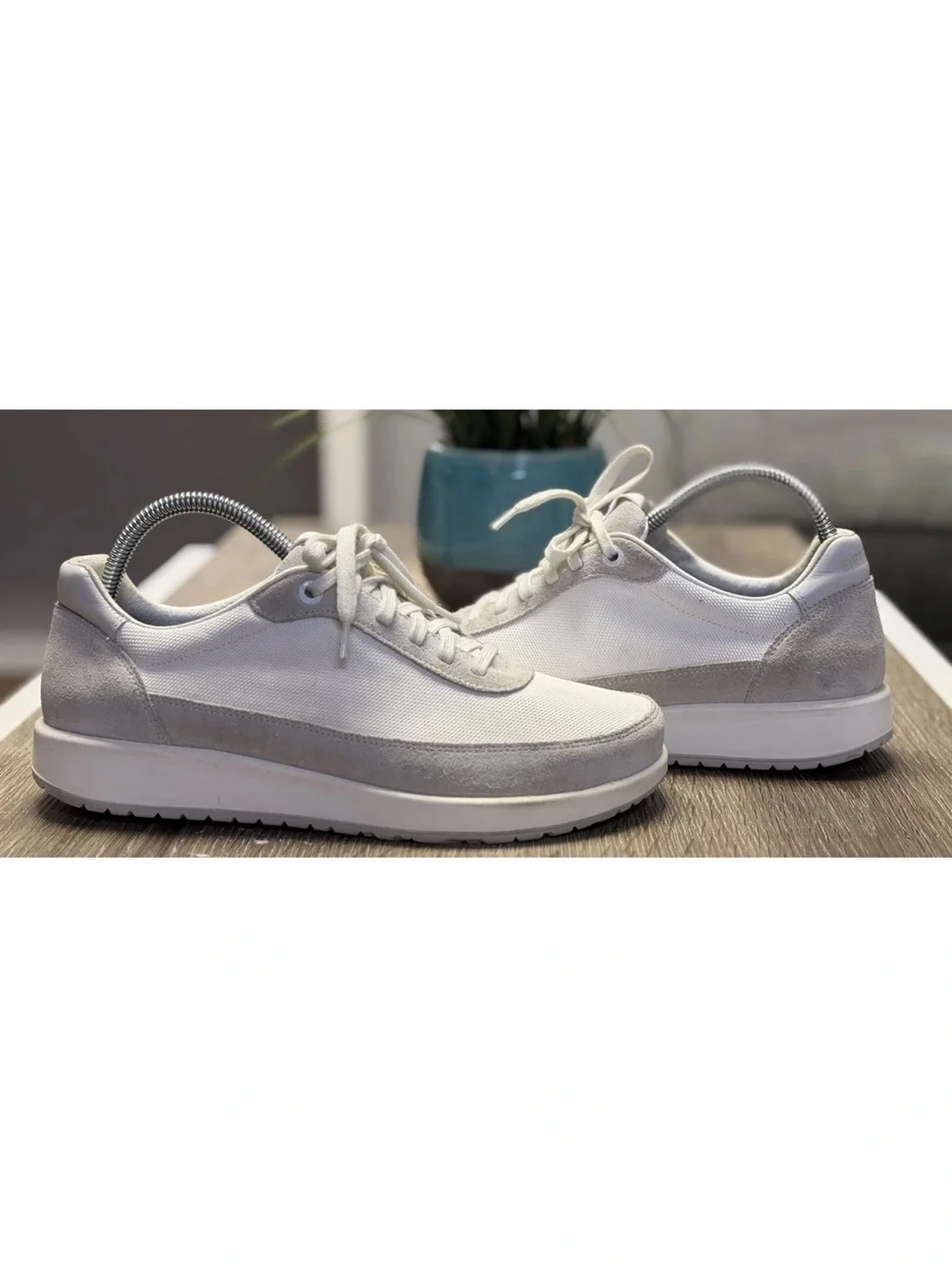 Birkenstock Honnef City Shoes White Textile Walking Low Top Sneakers Size L8 M6